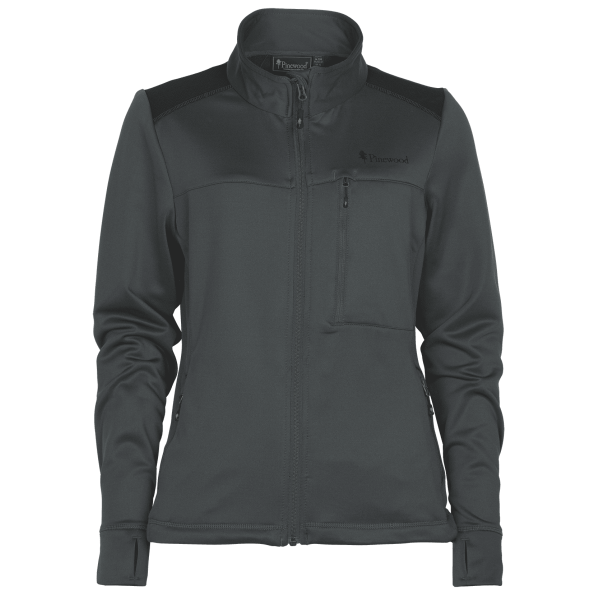Abisko power fleece jas dames grijs
