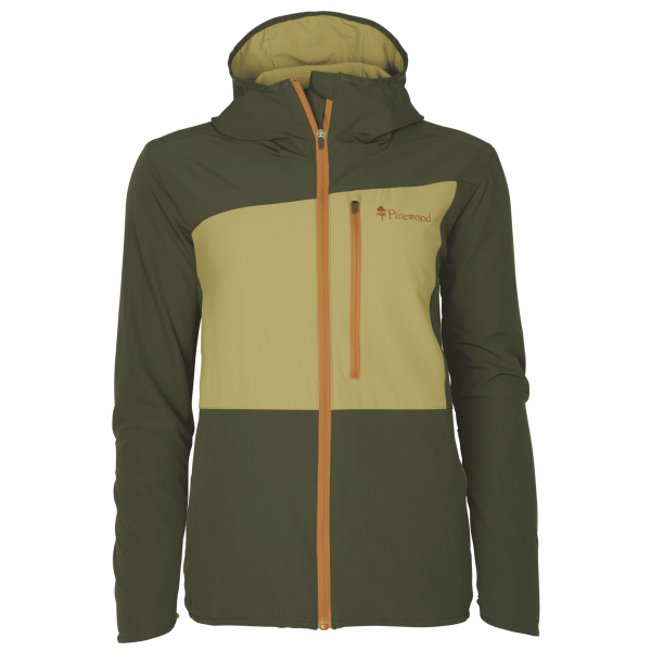 Abisko light stretch jas dames mosterd/mosgroen
