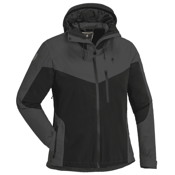 Finnveden hybrid jas dames antraciet/zwart