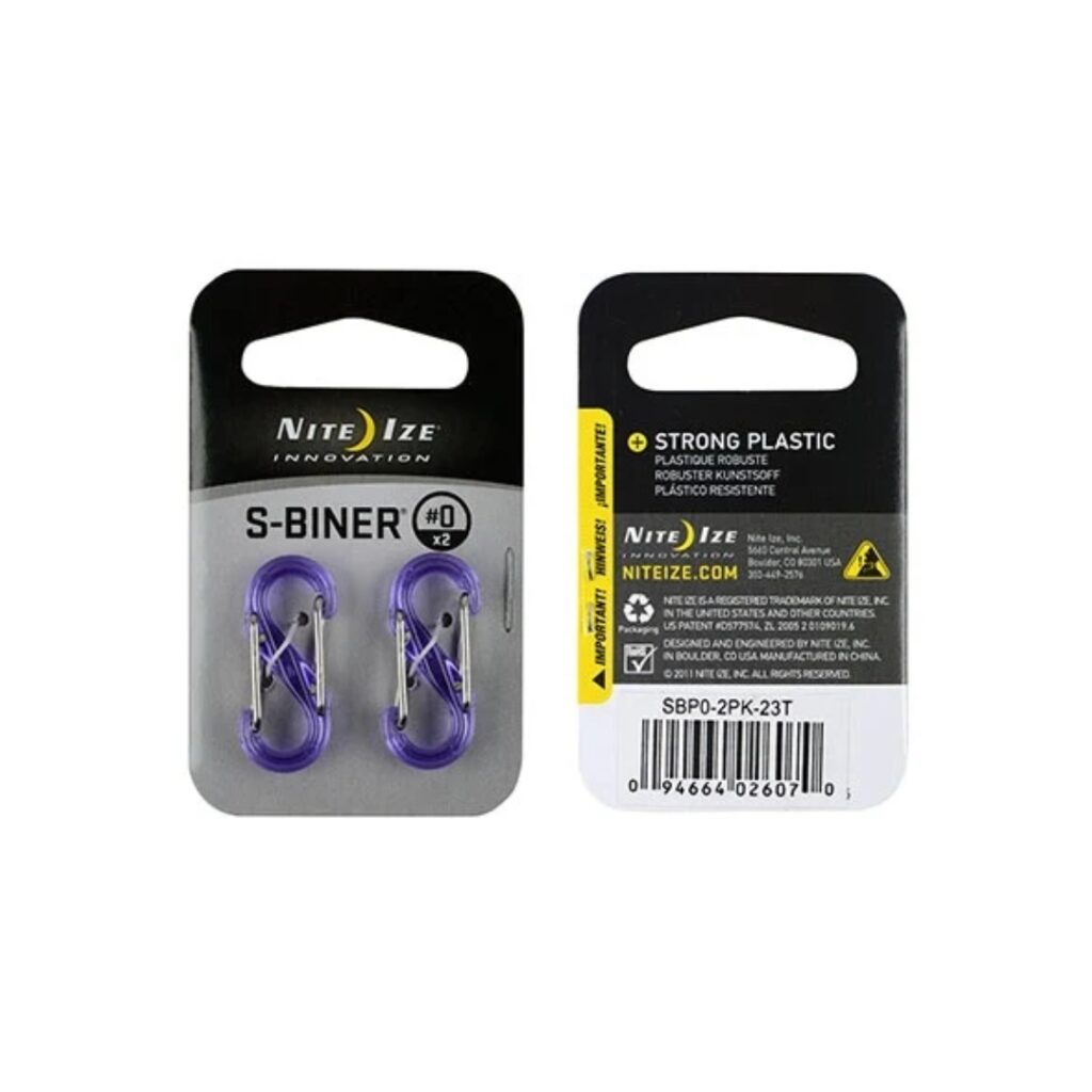 S-Biner karabijnhaak 2-pack