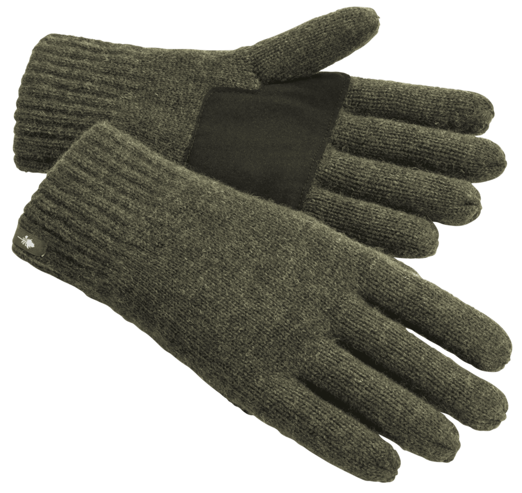 Gebreide wollen handschoenen groen