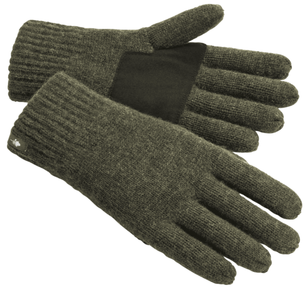 Gebreide wollen handschoenen groen