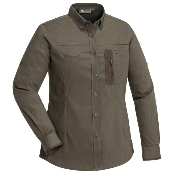 Tiveden insectenwerend shirt dames olijfgroen