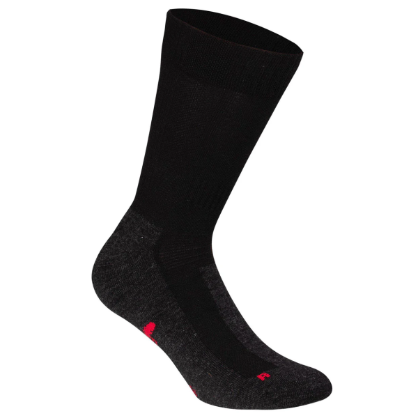 Trekking merino sok zwart/donkergrijs