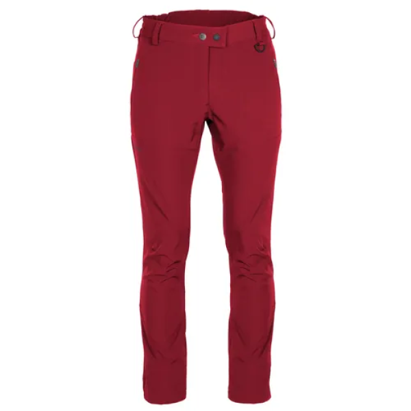 Wilda stretch shell broek dames rood