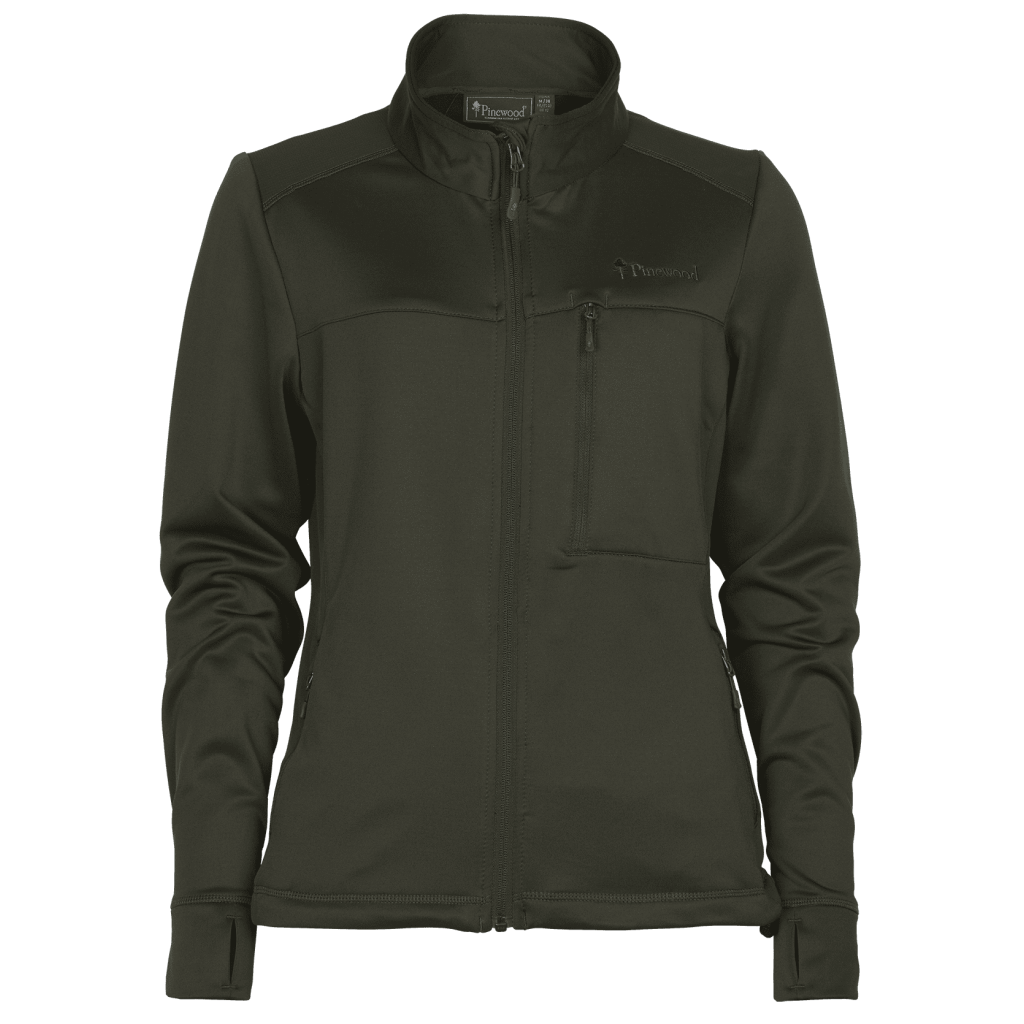 Abisko power fleece jas dames mosgroen