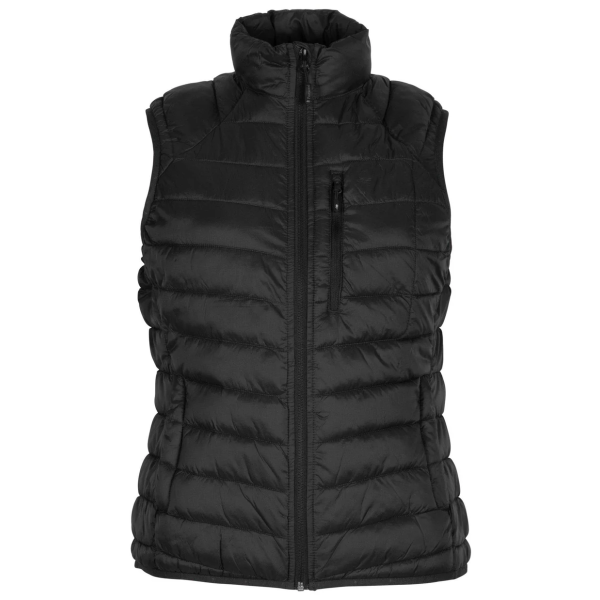 Abisko gewatteerd bodywarmer dames zwart
