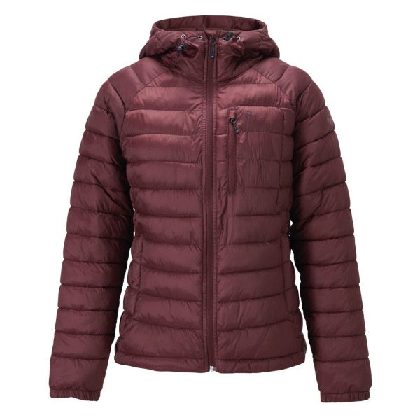 Abisko gewatteerde jas dames aubergine