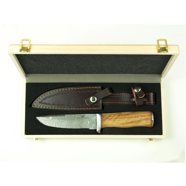 Black Eagle jachtmes damast in geschenkdoos