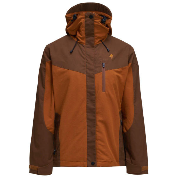 Finnveden hybrid jas dames fudge/nougat