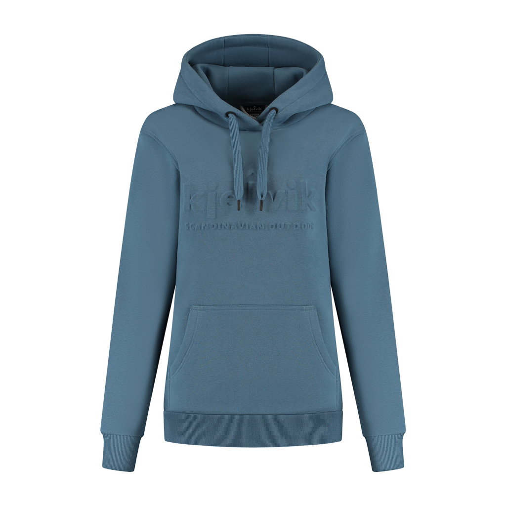 Fleece hoodie Elise dames blauw