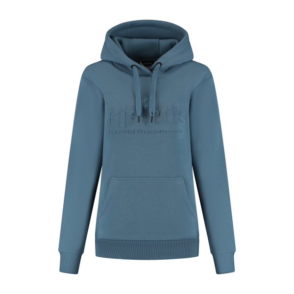 Fleece hoodie Elise dames blauw