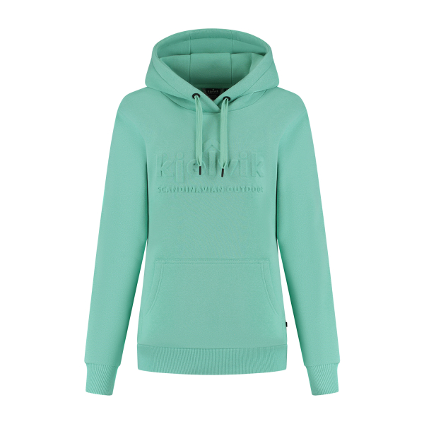 Fleece hoodie Elise dames turquoise