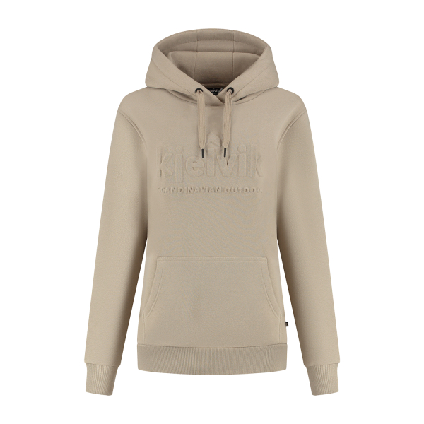 Fleece hoodie Elise dames zand
