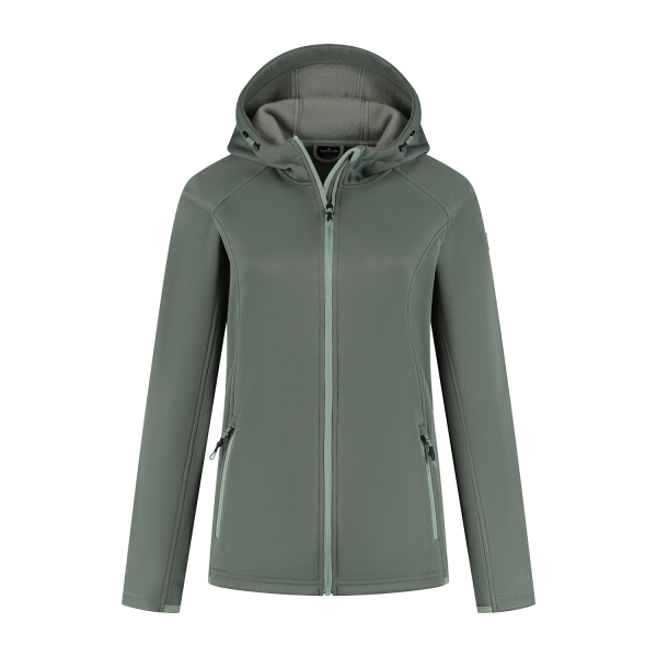 Fleece vest dames Yuna groen