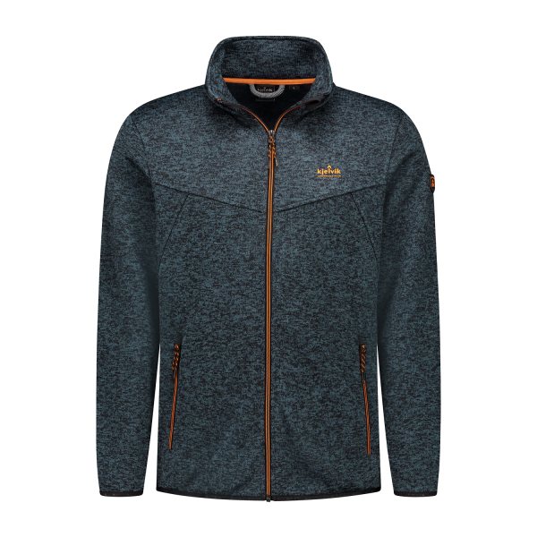 Gebreid heren vest Toni blauw