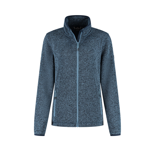 Gebreid vest Juul dames blauw