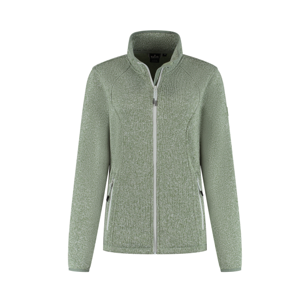 Gebreid vest Juul dames groen