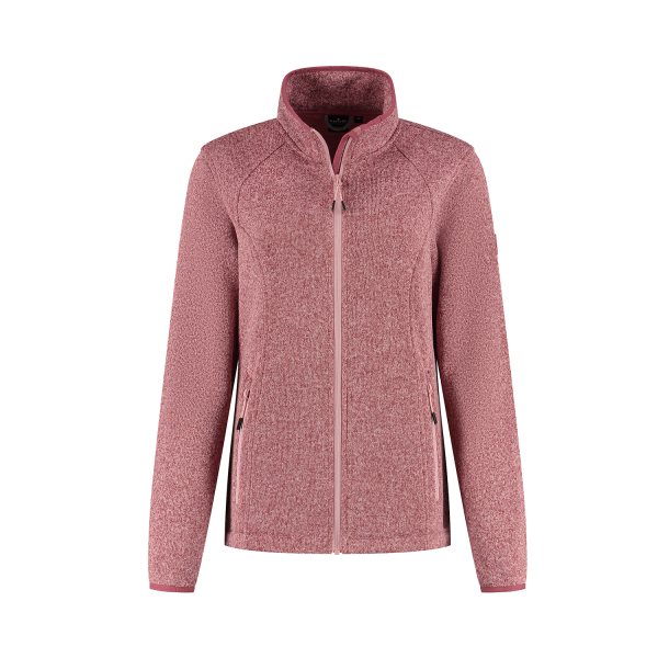 Gebreid vest Juul dames roze