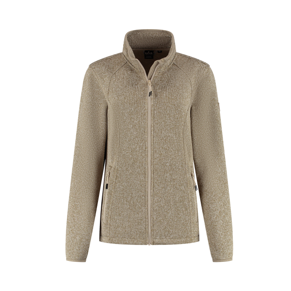 Gebreid vest Juul dames zand