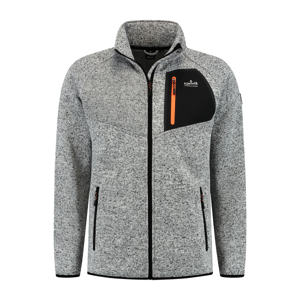 Gebreid vest Levi heren grijs