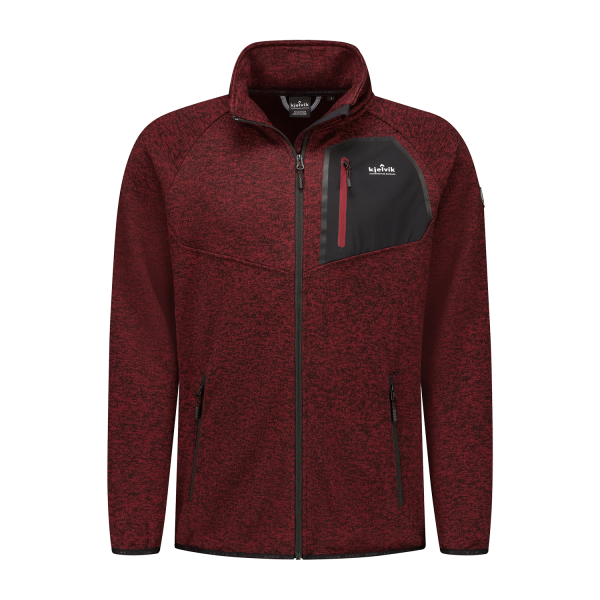 Gebreid vest Levi heren rood