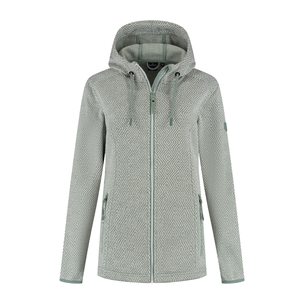 Gebreid vest Lovi dames groen