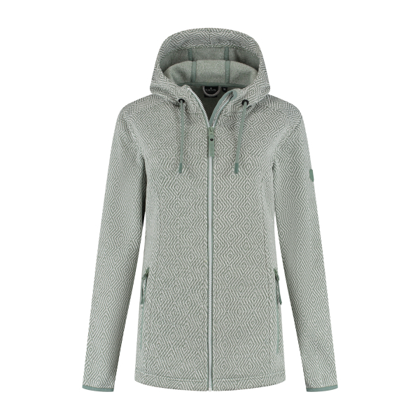 Gebreid vest Lovi dames groen