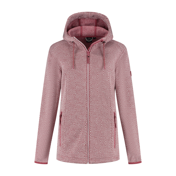 Gebreid vest Lovi dames rood