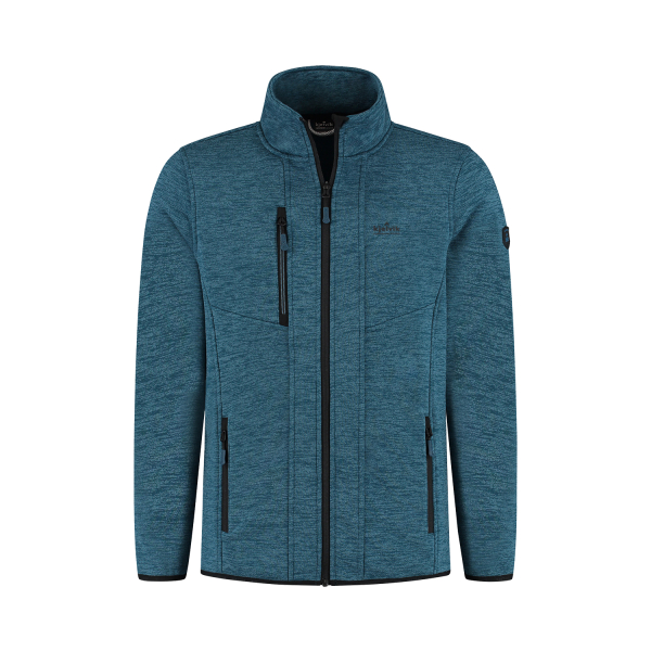 Gebreid vest heren Uri blauw