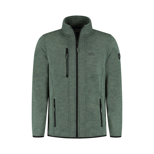 Gebreid vest heren Uri groen