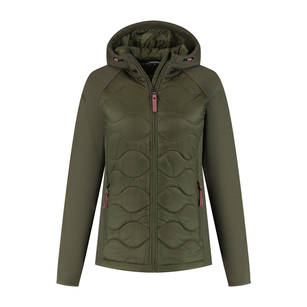 Gebreide jas dames Veda groen