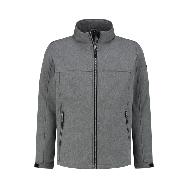 Gevoerde softshell jas Odense grijs