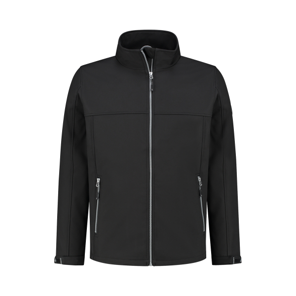 Gevoerde softshell jas Odense zwart