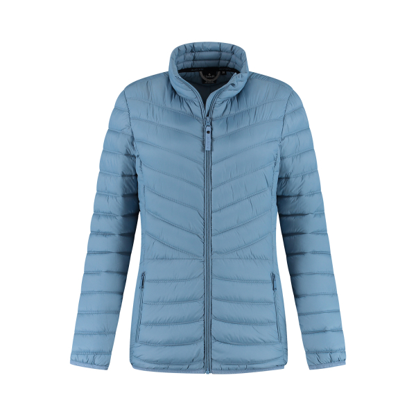 Gewatteerde jas Anne dames blauw
