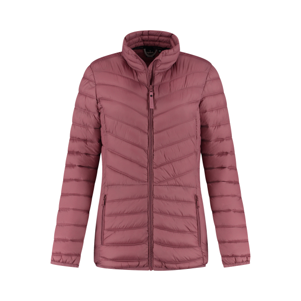 Gewatteerde jas Anne dames roze