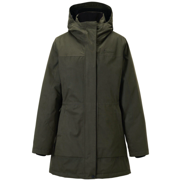 Gewatteerde winterparka dames groen