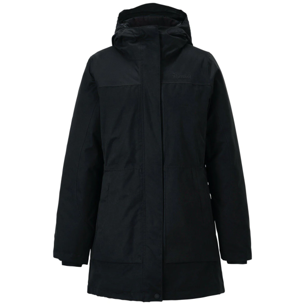 Gewatteerde winterparka dames zwart
