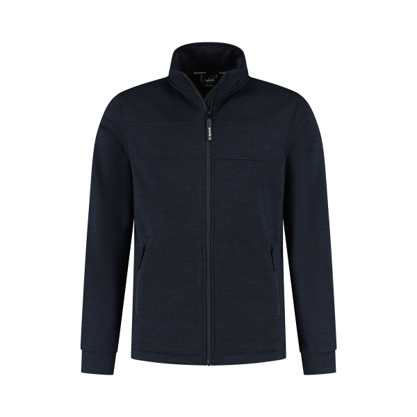 Kjelvik gebreid vest Bill marineblauw
