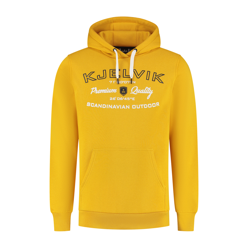 Kjelvik hoodie Goya heren geel