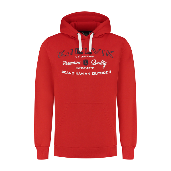 Kjelvik hoodie Goya heren rood