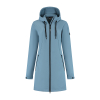 Lange softshell jas Faye blauw