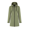 Lange softshell jas Faye groen