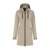 Lange softshell jas Faye zand