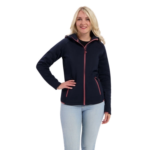 Model met fleece vest Yuna navy