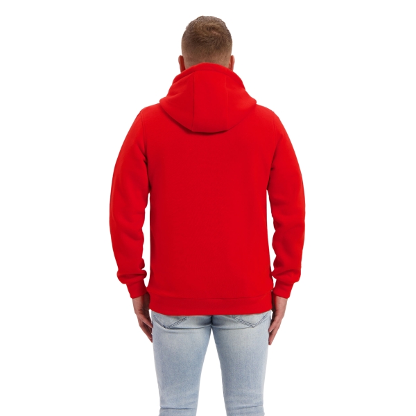 Model met hoodie Goya rood