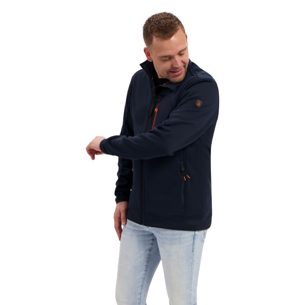 Model met outdoorvest Ref navy