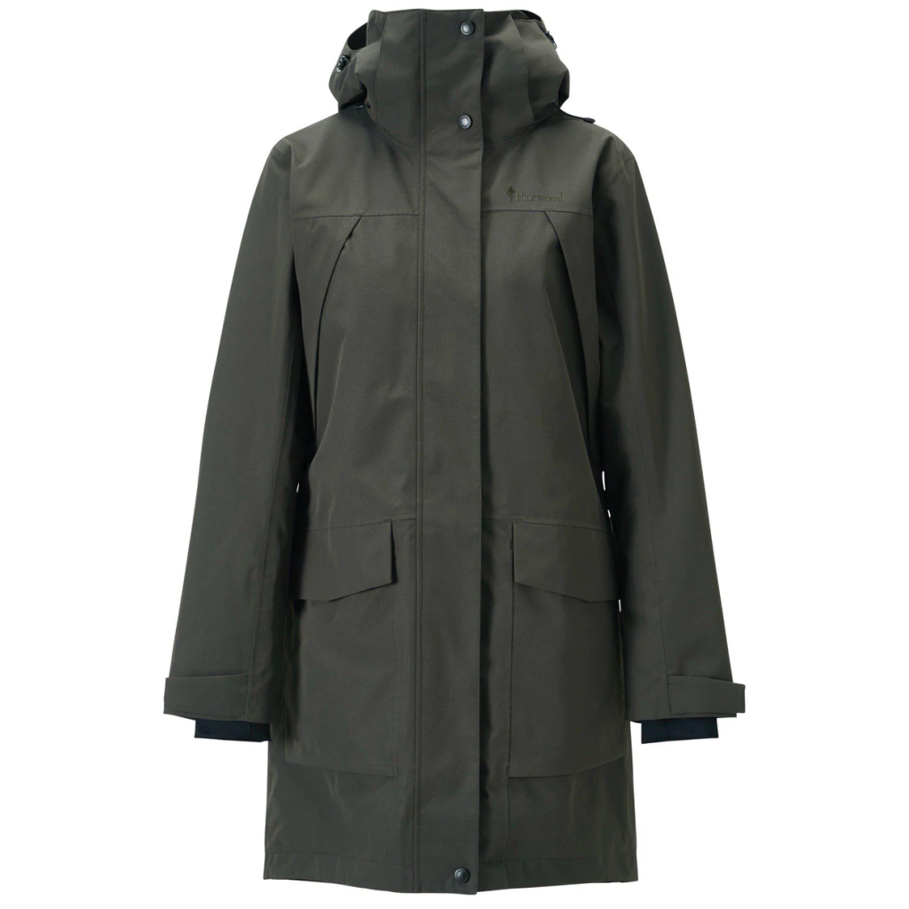 Regenparka dames donkergroen