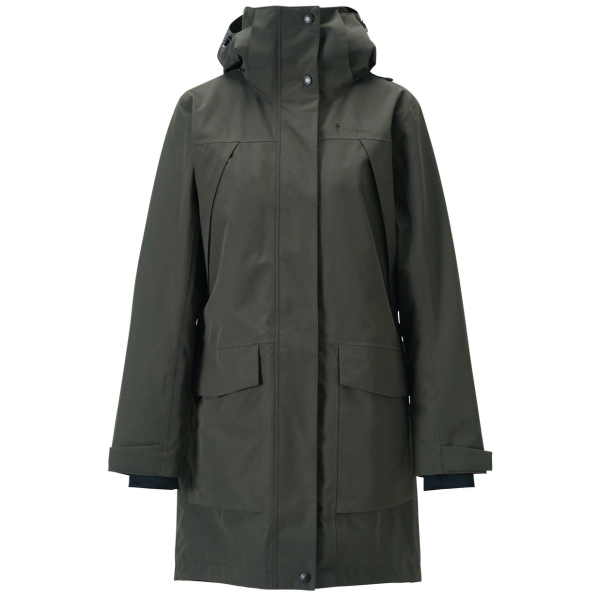 Regenparka dames donkergroen