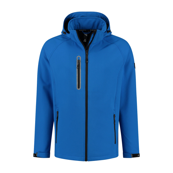Softshell jas Kevan heren blauw